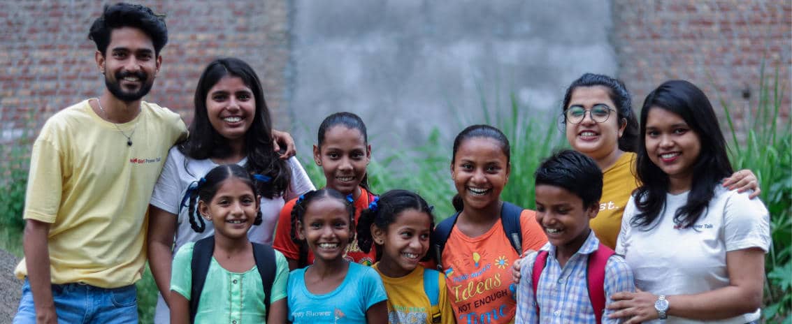 Girl Power USA team with Umeed Project's children 
